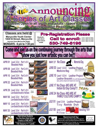 Mon craft culture class apri may june 2024